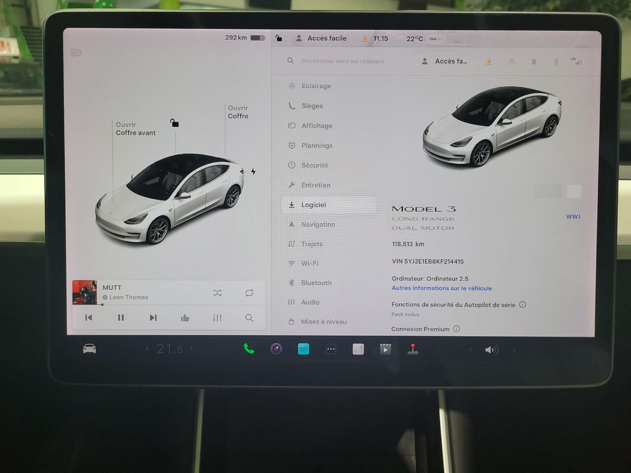 Tesla Model 3 2019 Blanc Longueuil, - photo #16