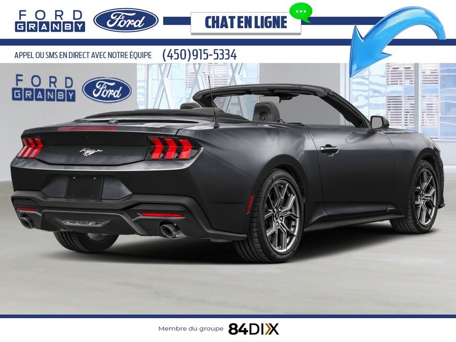 Ford Mustang EcoBoost décapotable 2026 Noir ombre
