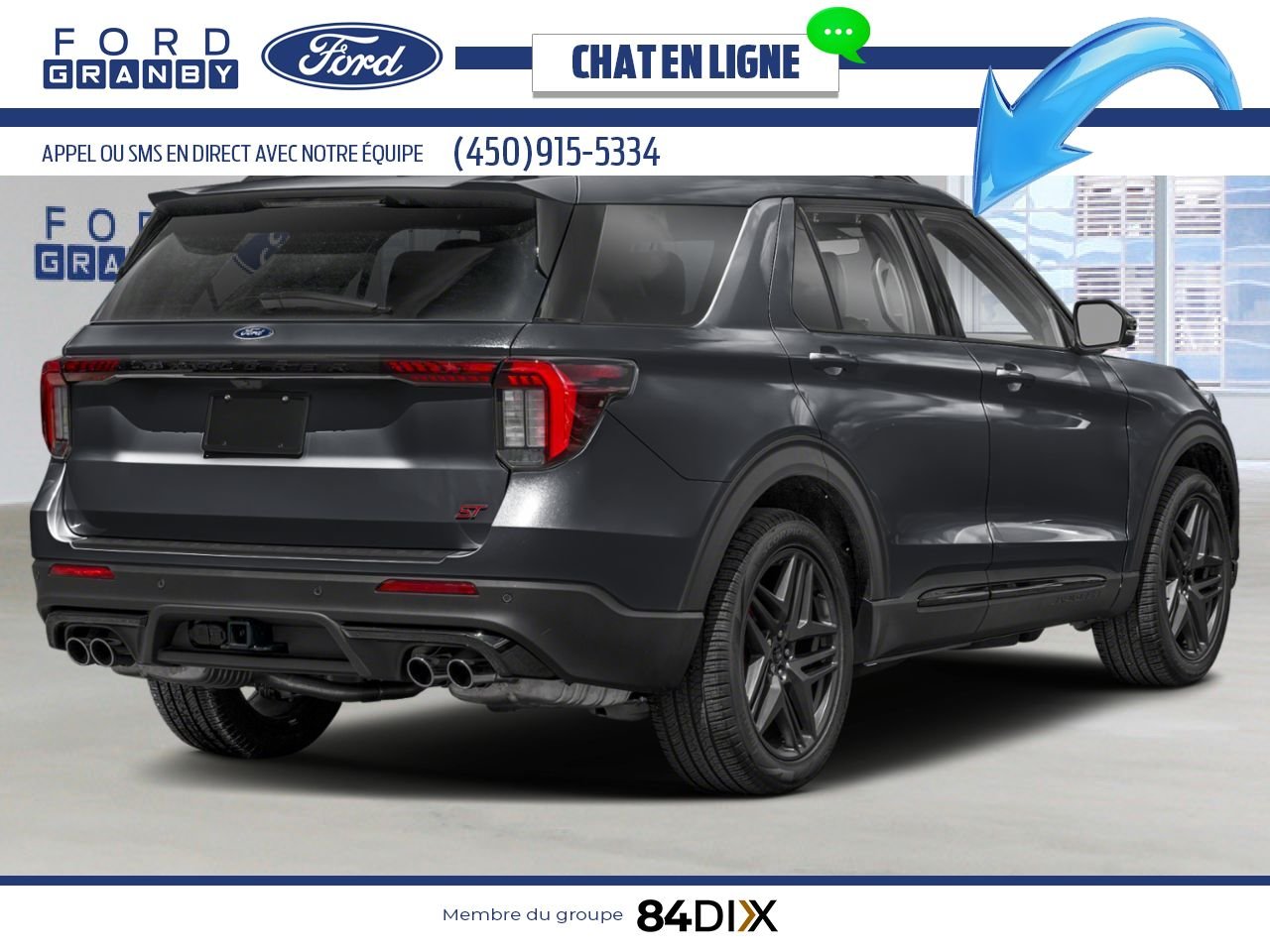 Ford Explorer 2026 Noir agate métallisé Granby - photo #1