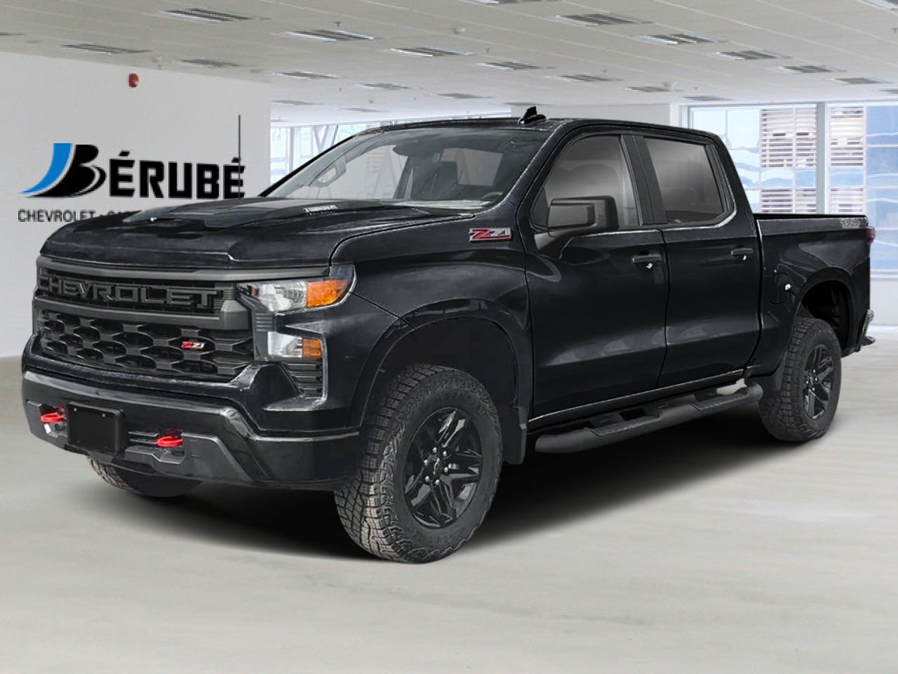 2026 CHEVROLET Silverado 1500 K1500 SILVERADO CREW CAB CUSTOM TRAIL BOSS STD/BOX (2CX) BLACK Rivière-du-Loup - photo #0