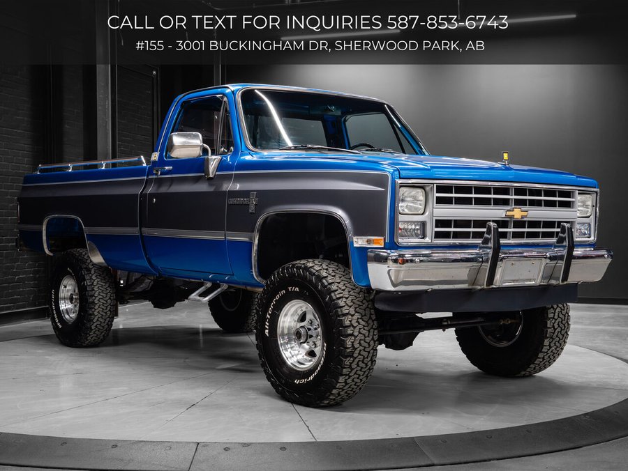 1987 Chevrolet K10 1987 Blue
