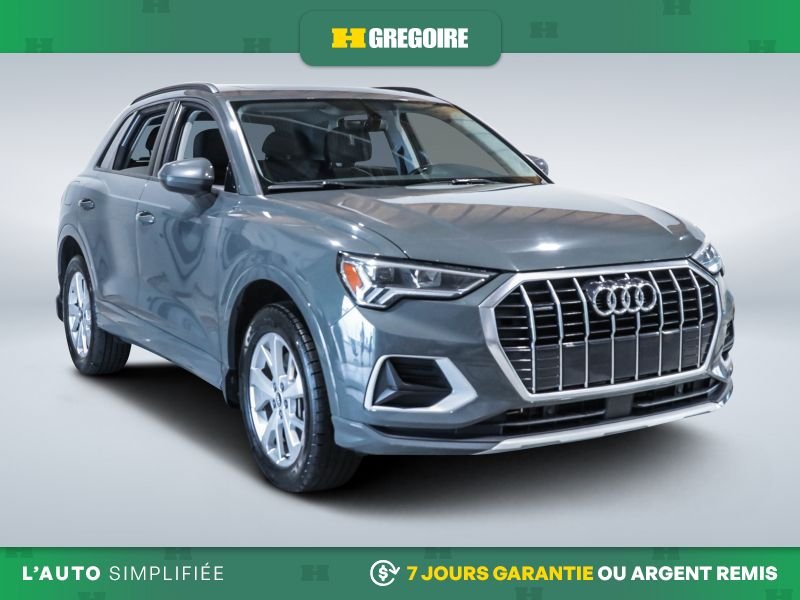 Audi Q3 821489 | Komfort AWD AUTO AC CUIR TOIT MAGS CAM RECULE 2021 Gris Laval - photo #0