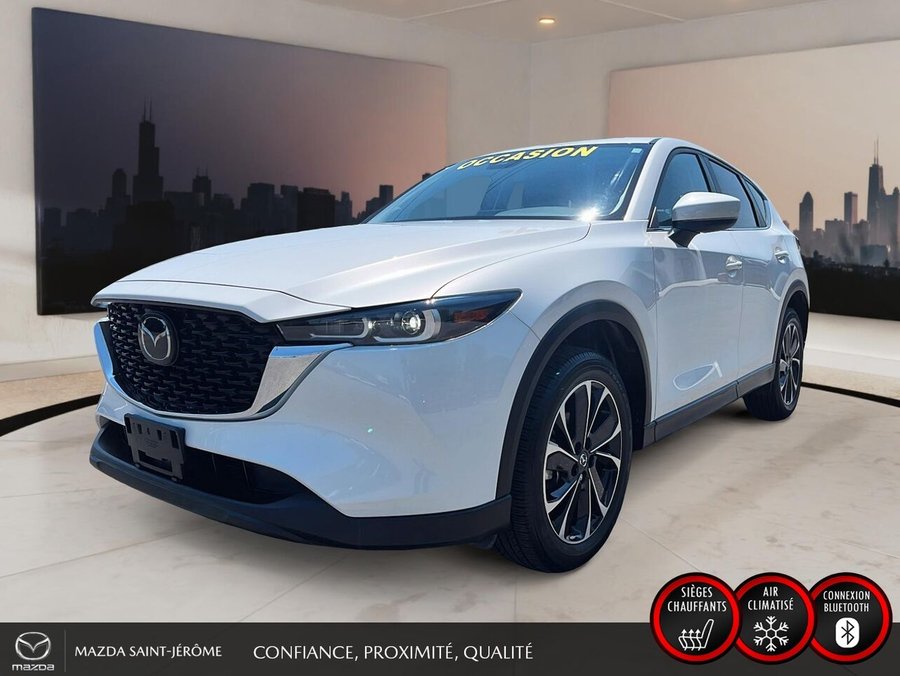 Mazda CX-5 GS LUXURY | TOIT OUVRANT | CUIR | AWD | 2023 Blanc
