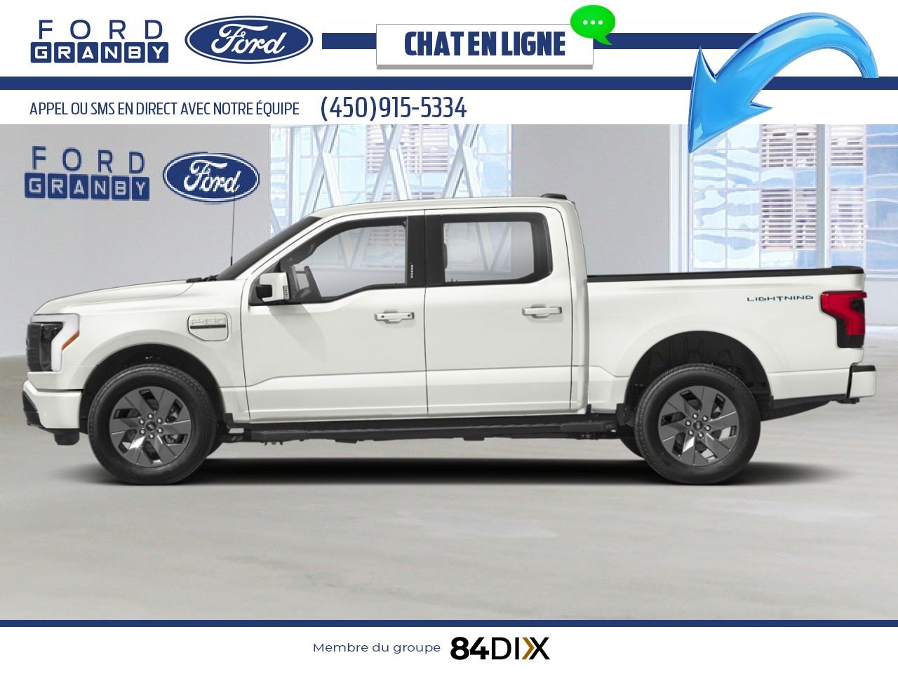 2025 Ford F-150 Lightning Star White Metallic Tri-Coat Granby - photo #2