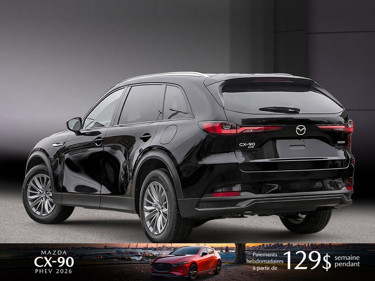 2026 Mazda CX-90 PHEV JM3KKCHA6T1381635 Jet Black Mica Mirabel - photo #3