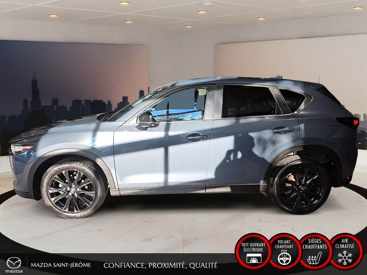 Mazda CX-5 Édition Kuro | CUIR | TOIT OUVRANT | AWD | 2021 Gris Saint-Jérôme - photo #10