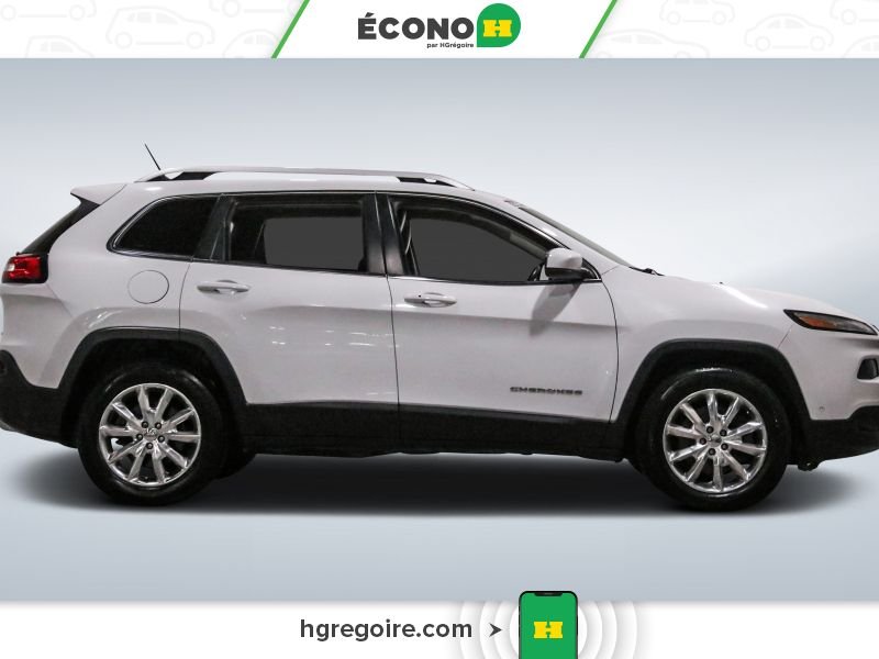Jeep Cherokee 821127A | LIMITED 4WD CUIR TOIT PANO BLUETOOTH CAMÉRA MAGS 2015 Blanc Laval - photo #8