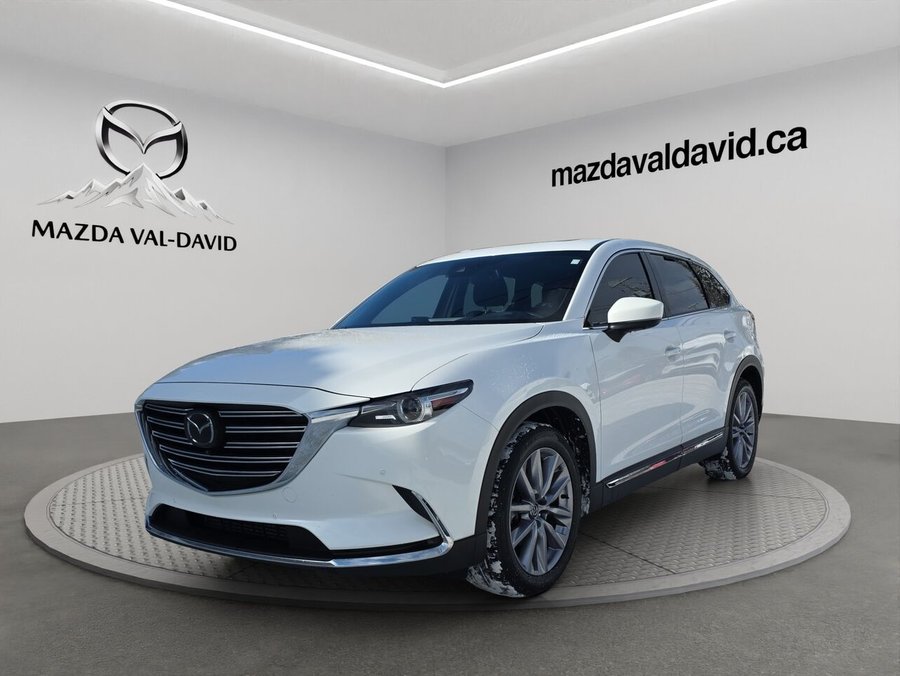 Mazda CX-9 GT AWD, 7 passagers, jamais accidenté, Navigation, Toit ouvrant, Sièges à fonctions mémoire, 2023 Blanc