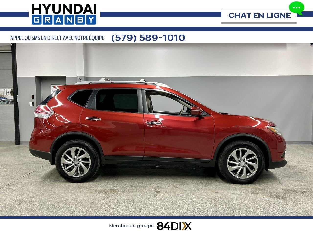2014 Nissan Rogue Red Granby - photo #7