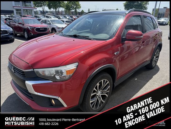 Mitsubishi RVR GT Awd, Entrée sans clef, Sièges chauffants 2016 Rouge