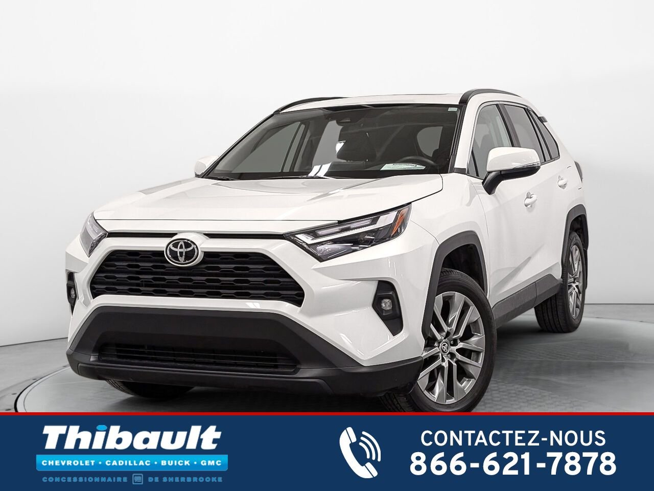 TOYOTA RAV4 AWD XLE 5486 km SEULEMENT Toit Ouvrant à voir!! 2022 Blanc Sherbrooke - photo #0
