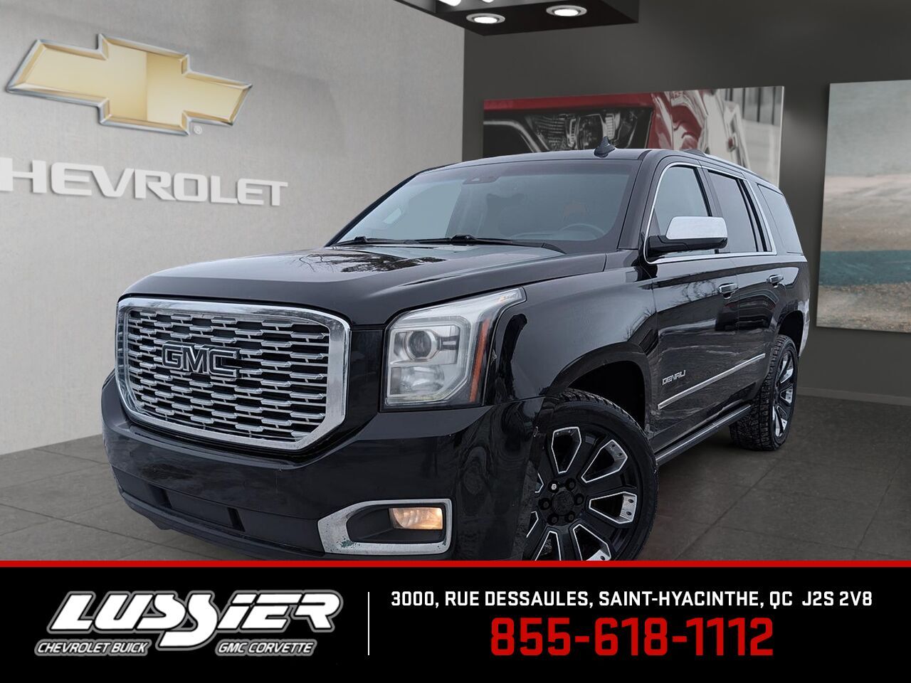 Black 2019 GMC Yukon SUV / Crossover Four-Wheel Drive Automatic