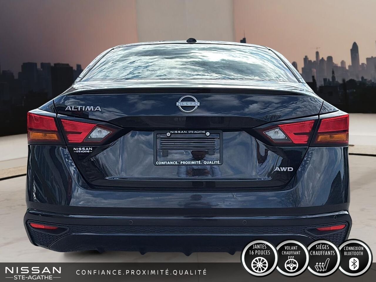 2025 Nissan Altima AWD | DÉRAREUR À DISTANCE | CARPLAY | UN SEUL PROPRIÉTAIRE Black Saint-Jérôme - photo #3