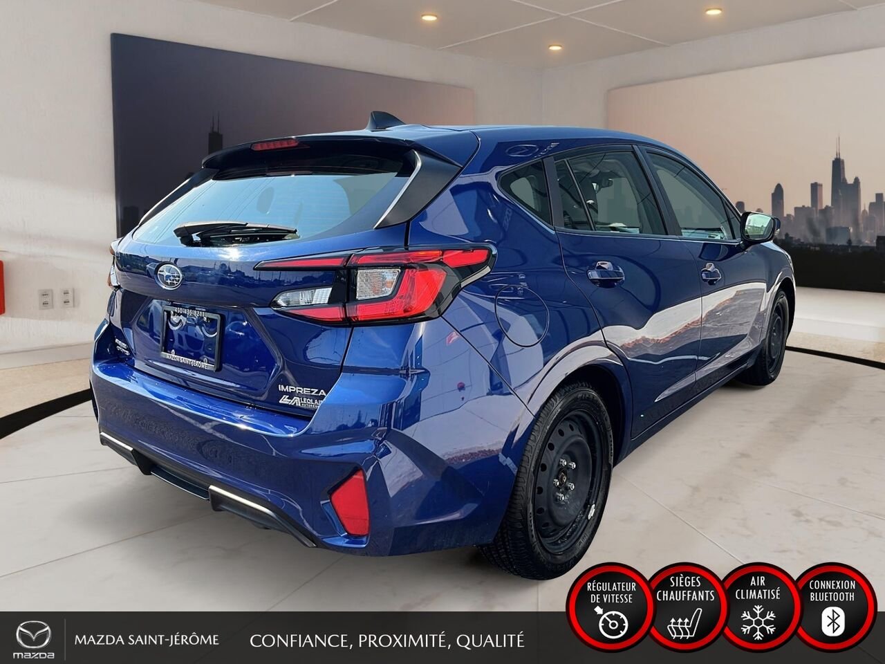 2024 Subaru Impreza HATCHBACK | AWD | A/C | CLEAN CARFAX | Blue Saint-Jérôme - photo #5