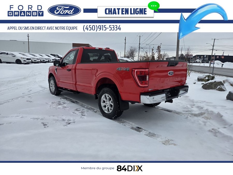 Ford F-150 XLT cabine simple 4RM caisse de 8 pi, V6 3.5 EcoBoost 2022 Rouge