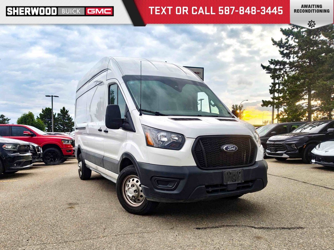 2025 Ford Transit Cargo Van T-250 148 Hi Rf 9070 GVWR AWD White Sherwood Park - photo #0