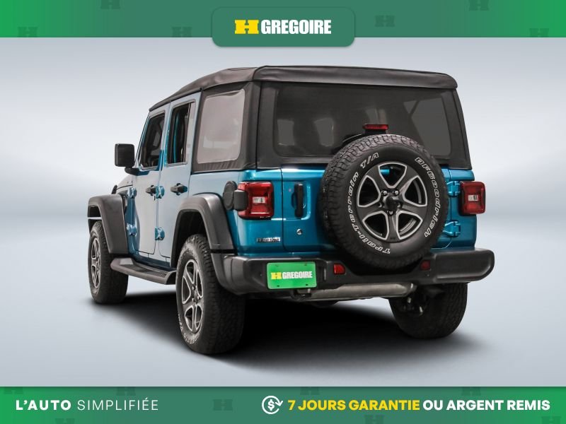 Jeep Wrangler Unlimited 729504 | Sport AWD AUTO A/C TOIT GR ELECT MAGS CAM RECUL 2020 Bleu Laval - photo #5