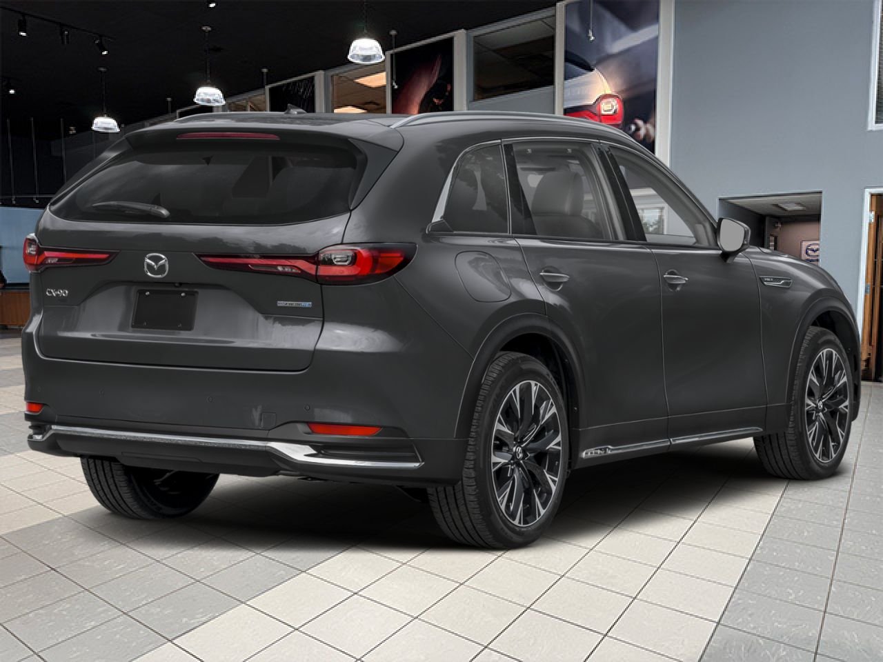 2026 MAZDA CX-90 PHEV Machine Grey Metallic Notre-Dame-des-Prairies - photo #2