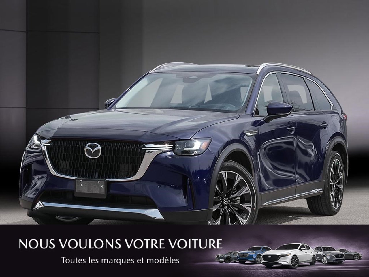 2026 Mazda CX-90 PHEV JM3KKDHA3T1386247 Deep Crystal Blue Mica Mirabel - photo #0