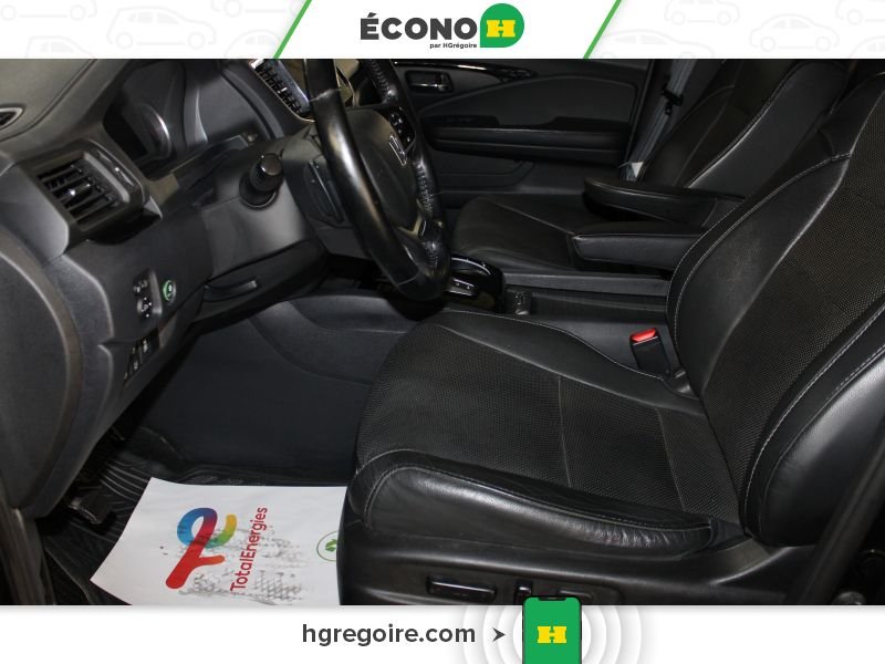 Honda Pilot R3693A | TOURING CUIR TOIT CAMERA BLUETOOTH SIEGES CHAUFFAN 2019 Noir Laval - photo #11