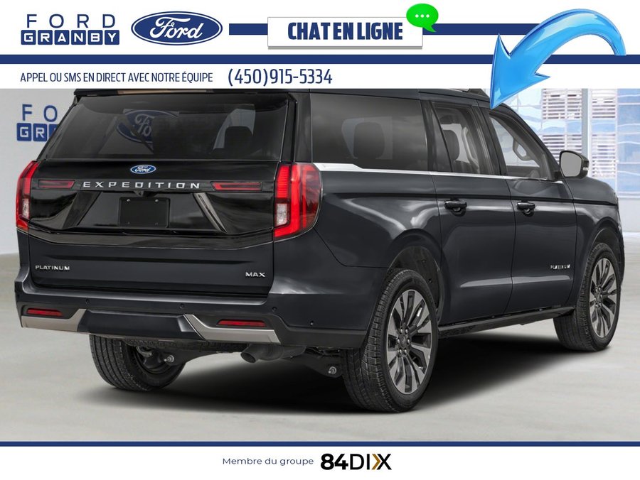Ford Expedition Platinum Max 4x4 2026 Noir agate métallisé