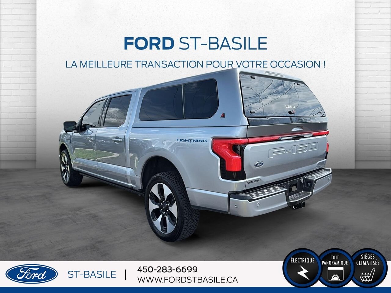2023 Ford F-150 Lightning Silver Saint-Basile-le-Grand - photo #4