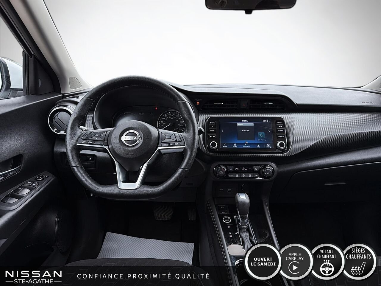 2024 Nissan Kicks SV | BAS KILO | CARPLAY | UN SEUL PROPRIÉTAIRE White Saint-Jérôme - photo #9