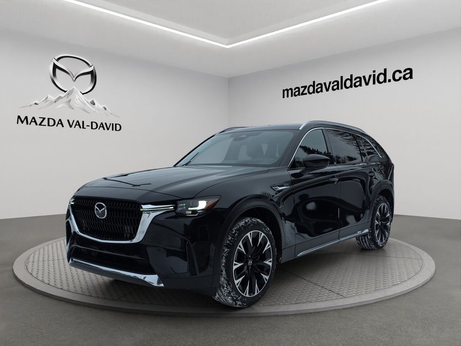 2025 Mazda CX-90 PHEV Éligible à une subvention gouvernementale allant jusqu’à 7500$ Jet Black Mica