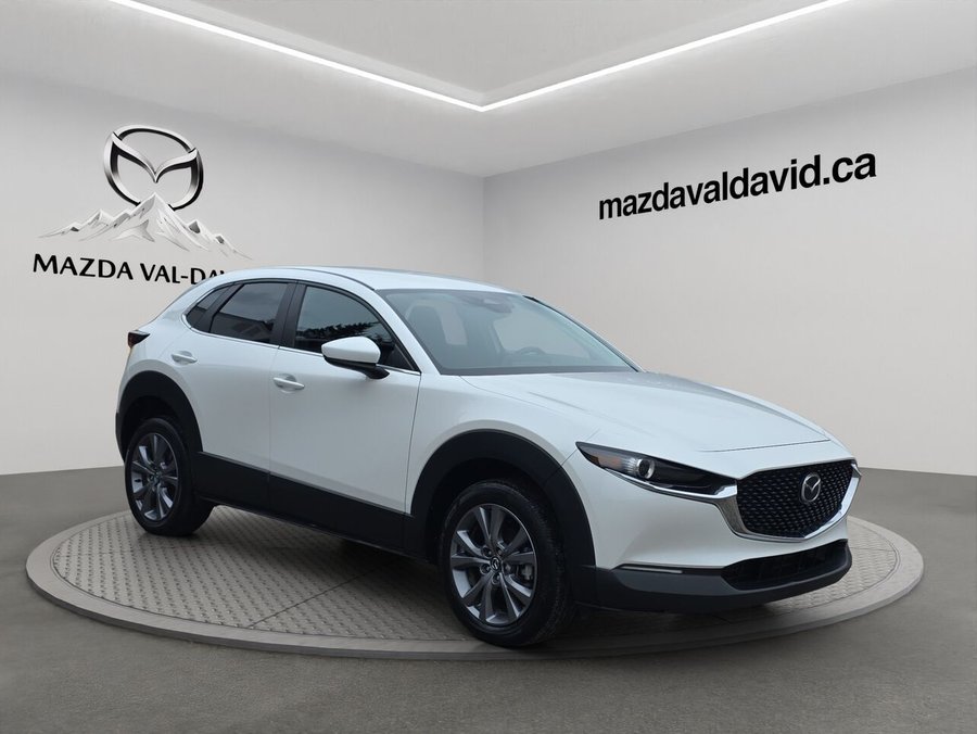 Mazda CX-30 GS TI, AWD, Bluetooth, Navigation, commande audio au volant 2024 Blanc