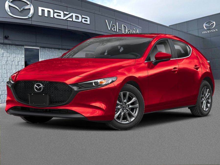 2026 Mazda Mazda3 Sport Automatique, tout équipé, sièges et rétroviseurs chauffants, caméra de recul Soul Red Crystal Metallic