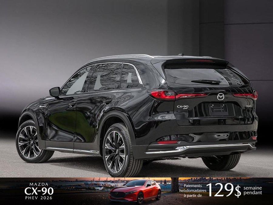 Mazda CX-90 hybride rechargeable 2026 2026 Noir de jais mica