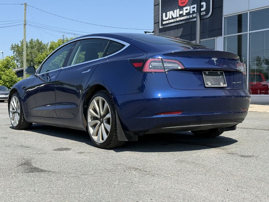 Tesla Model 3 Long Range AWD 2019 2019 Bleu