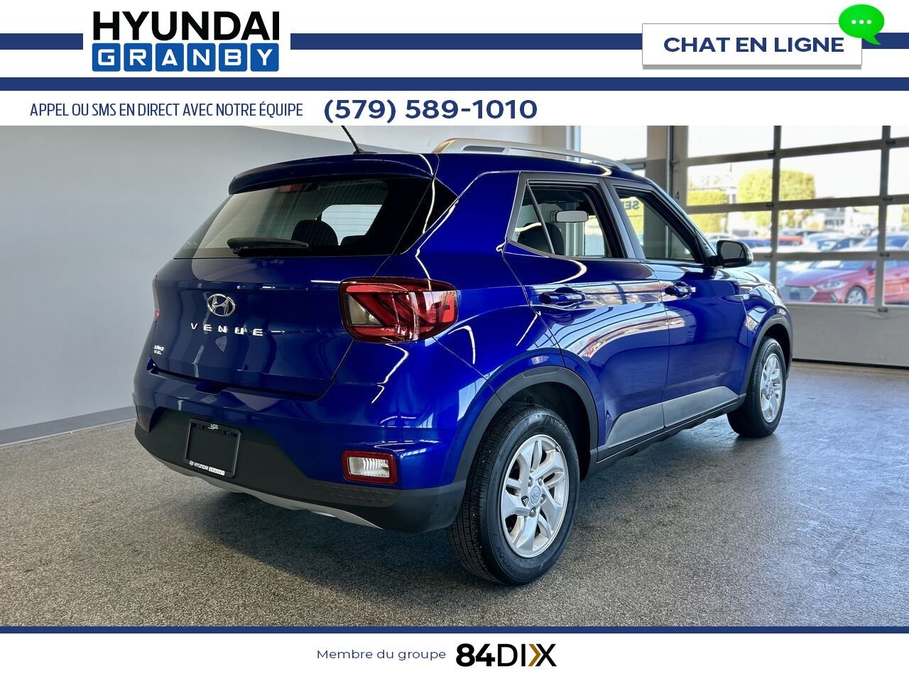 Hyundai Venue 2024 Bleu Granby - photo #6