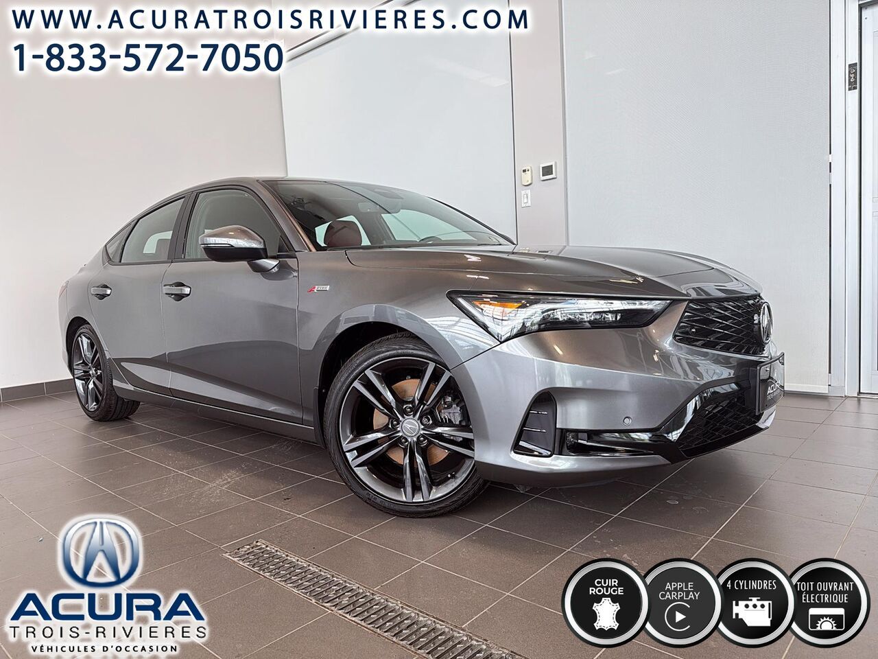 Gray 2025 Acura Integra Sedan Automatic