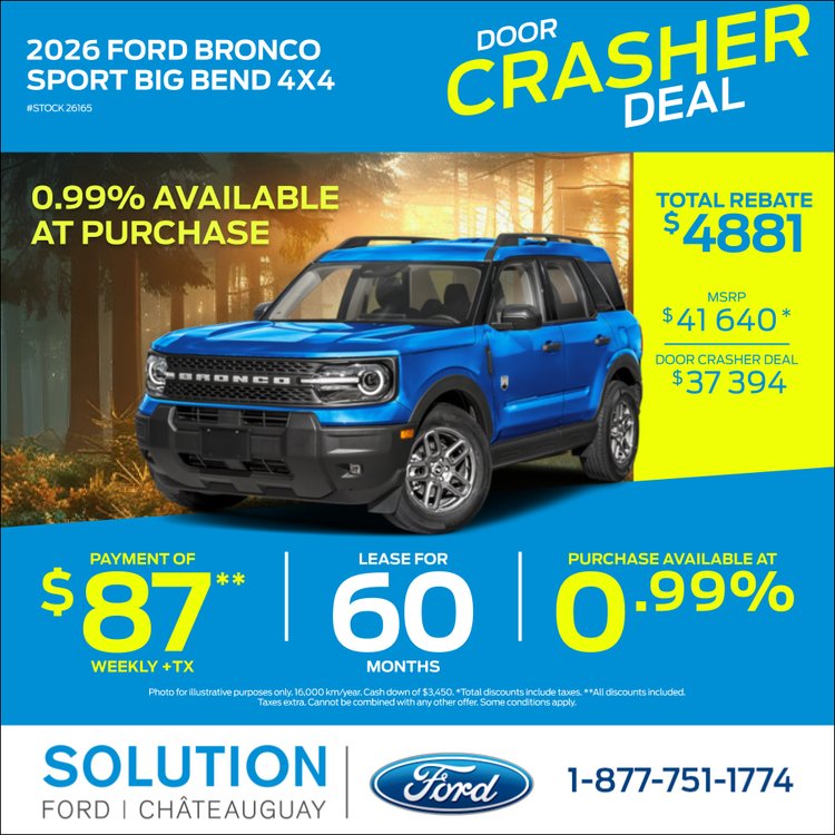 Solution ford promo avril bronco sport EN 1