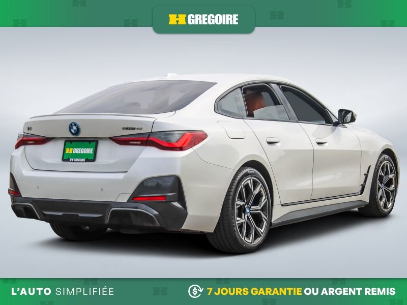 BMW i4 2022 Blanc Saint-Eustache - photo #8