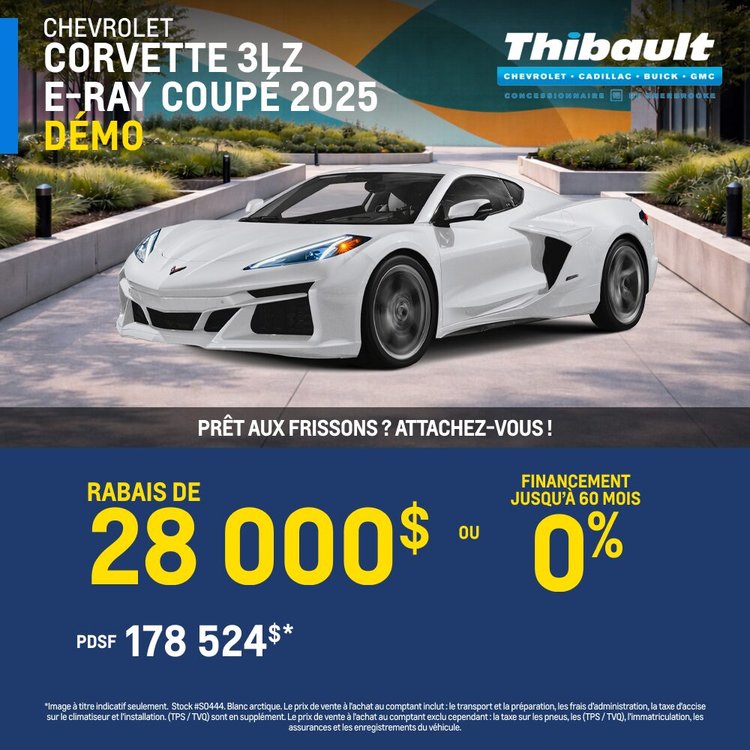 Thibault sherbrooke promo avril Chevrolet CORVETTE FR