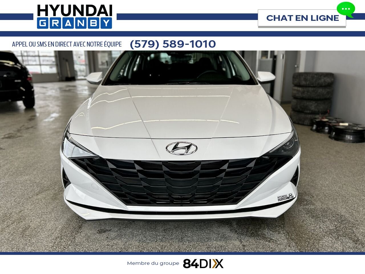 Hyundai Elantra 2023 Blanc Granby - photo #2