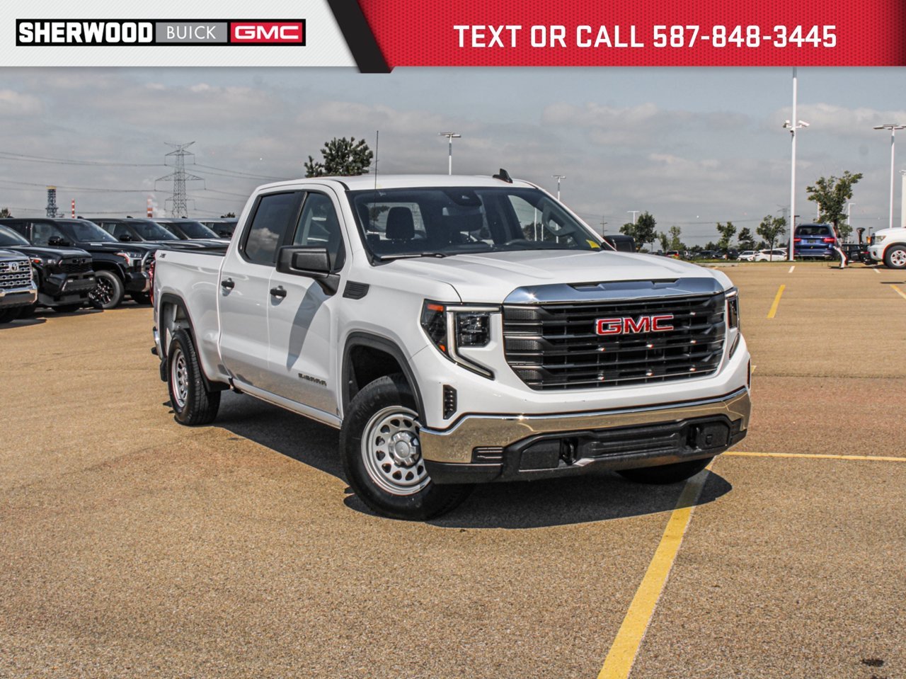 2023 GMC Sierra 1500 4WD Crew Cab 157 Pro White Sherwood Park - photo #0