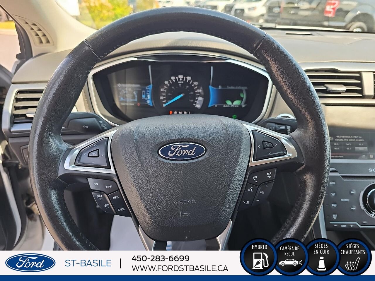 2015 Ford FUSION HYBRIDE White Saint-Basile-le-Grand - photo #28