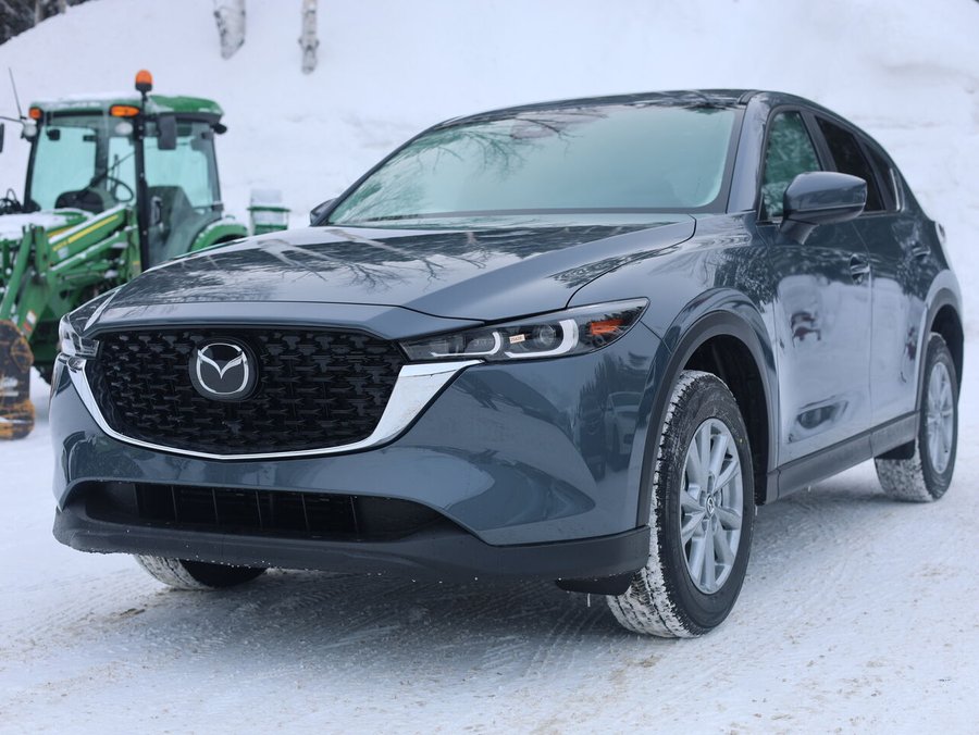 Mazda CX-5 Gs, awd, Toit ouvrant, volant et rétroviseurs chauffants, hayon électrique 2025 Blanc rhodium métallisé