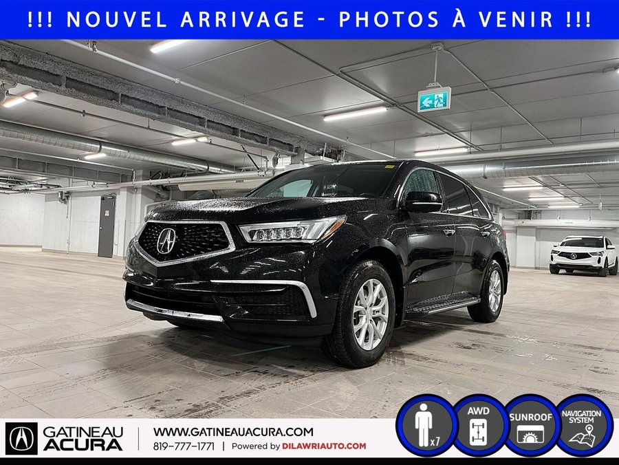 Acura MDX *** UN PROPRIO + CLEAN CARFAX *** 2018 Noir