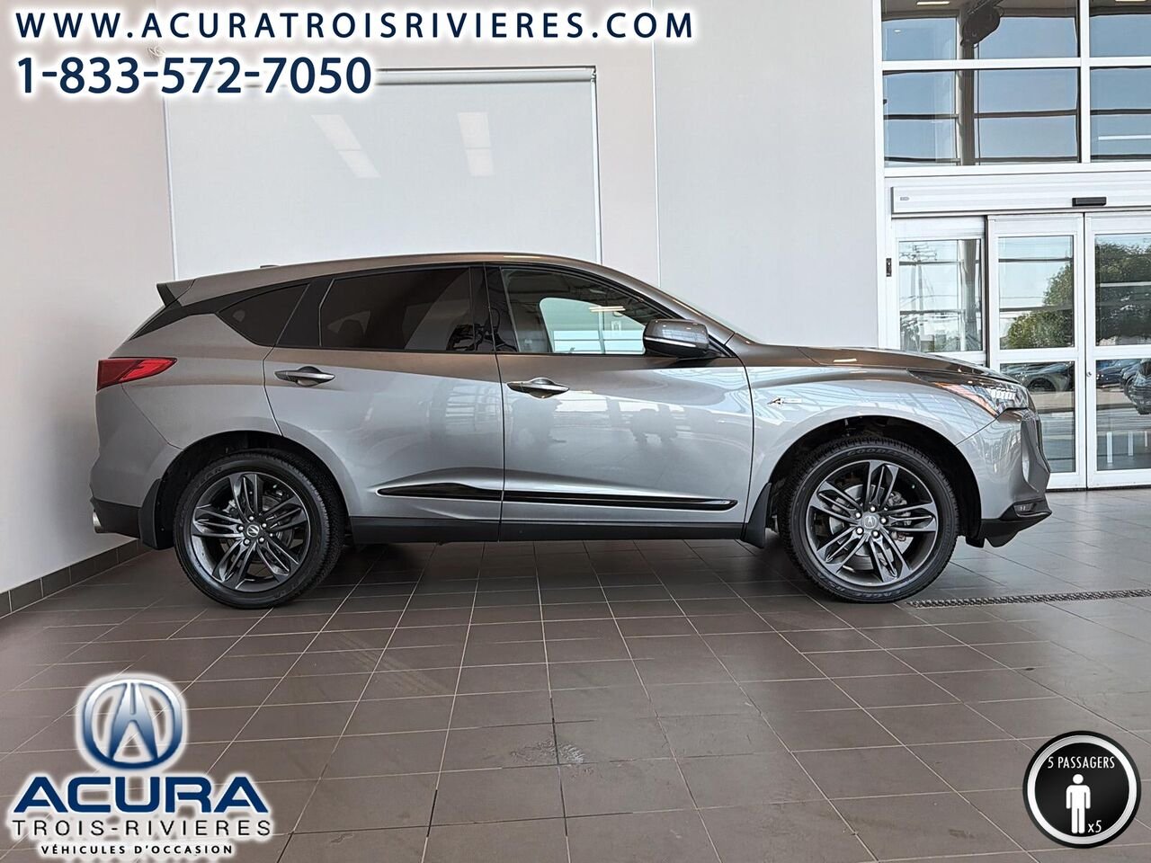 2023 Acura RDX aspec, sh-awd, toit pano, volant chauffant Grey Trois-Rivières - photo #3