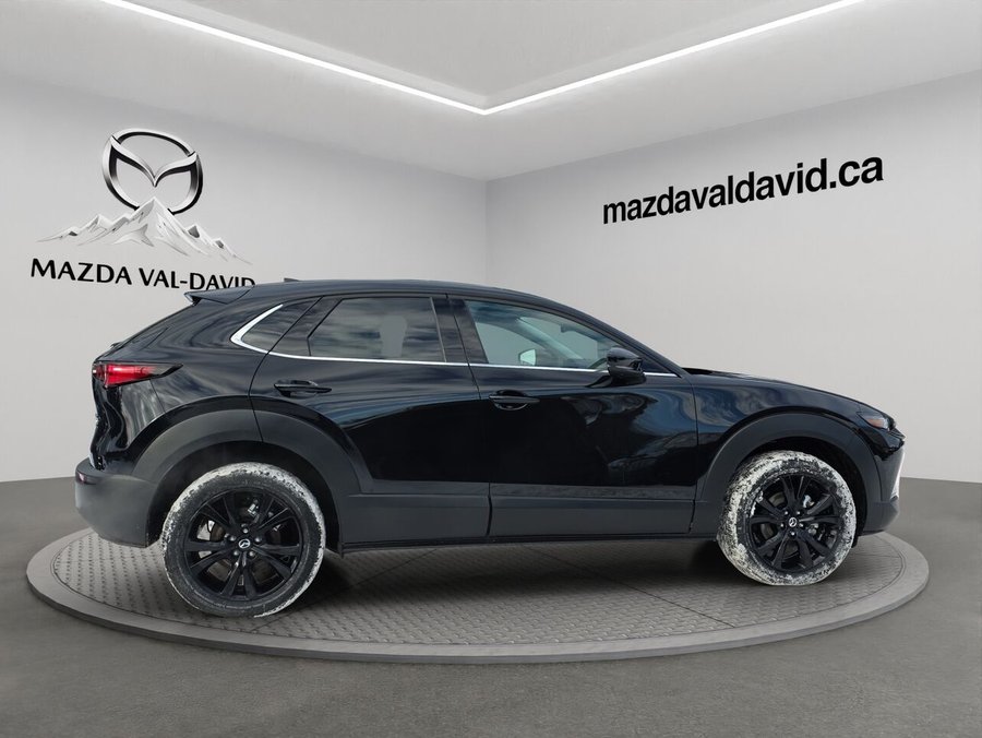 2025 Mazda CX-30 GT turbo, awd, toit ouvrant, Écran 360 degré, Navigation, chargeur sans fil pour cellulaire Jet Black Mica
