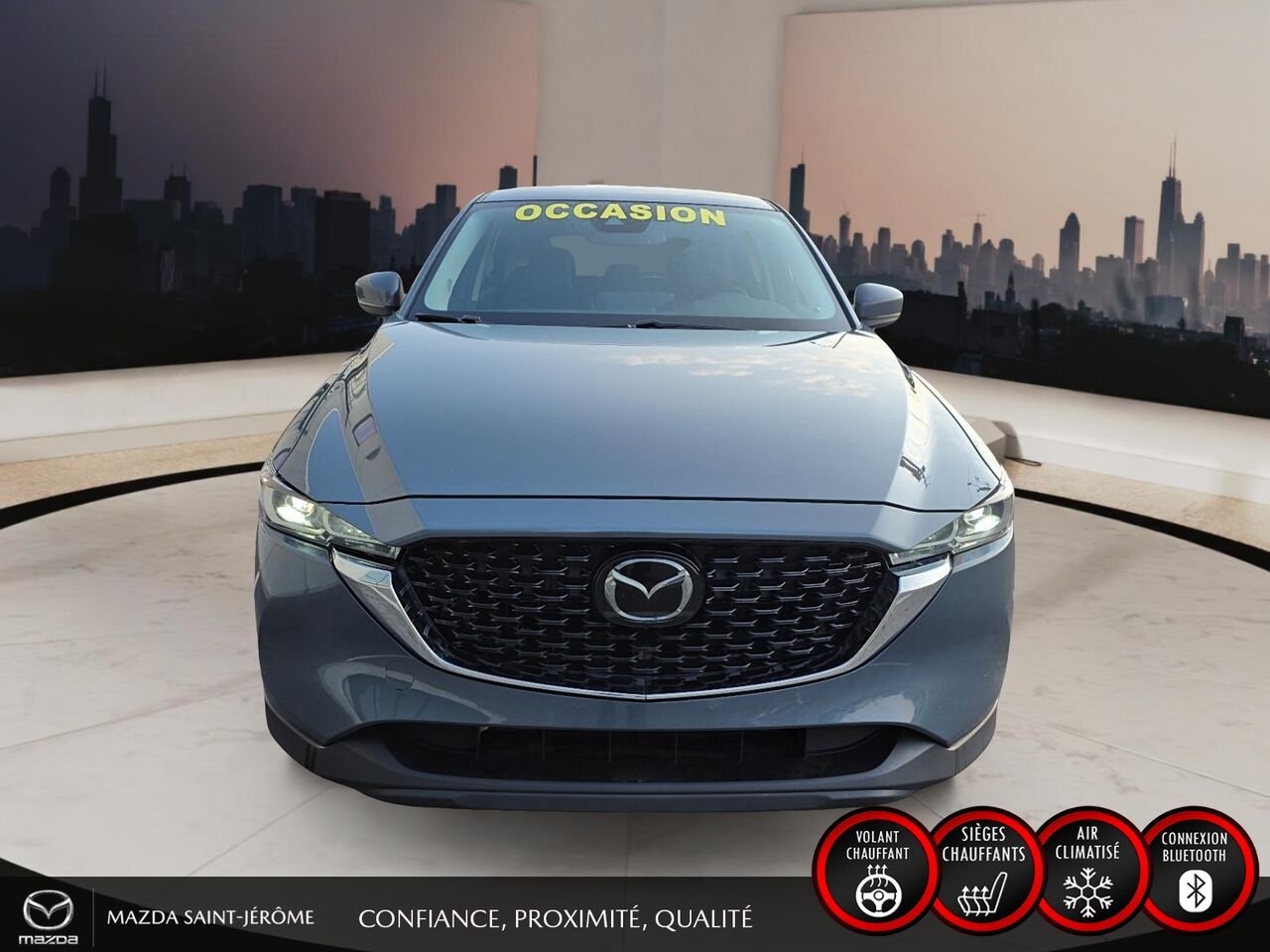 Mazda CX-5 GS | AWD | CUIR | 2023 Gris Saint-Jérôme - photo #2