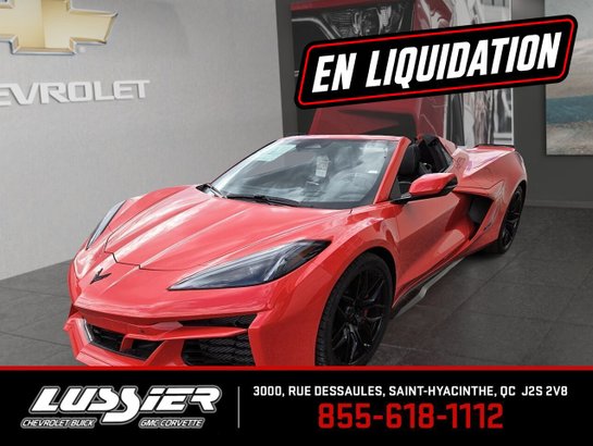 Chevrolet Corvette Z06 cabriolet 2 portes avec 3LZ 2025 Rouge flamme