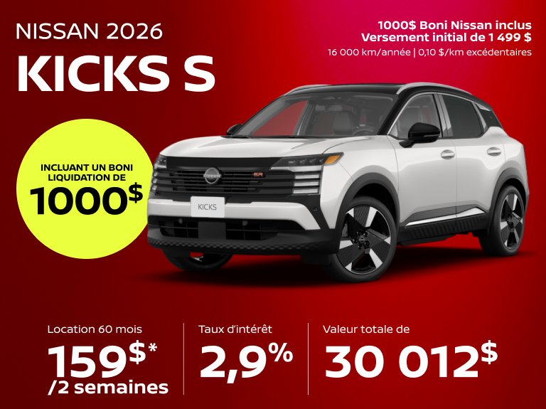 Nissan chomedey Accueil juillet Kicks S