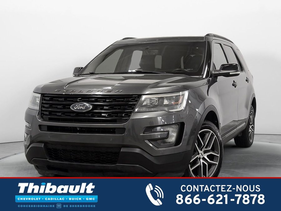 Ford EXPLORER 4WD Sport 3.5 L EcoBoost 6 Places Toit Ouvrant 2016 Argent