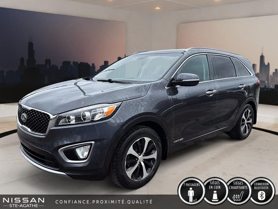 Kia Sorento EX V6 7 places 4 portes TI 2017 Gris