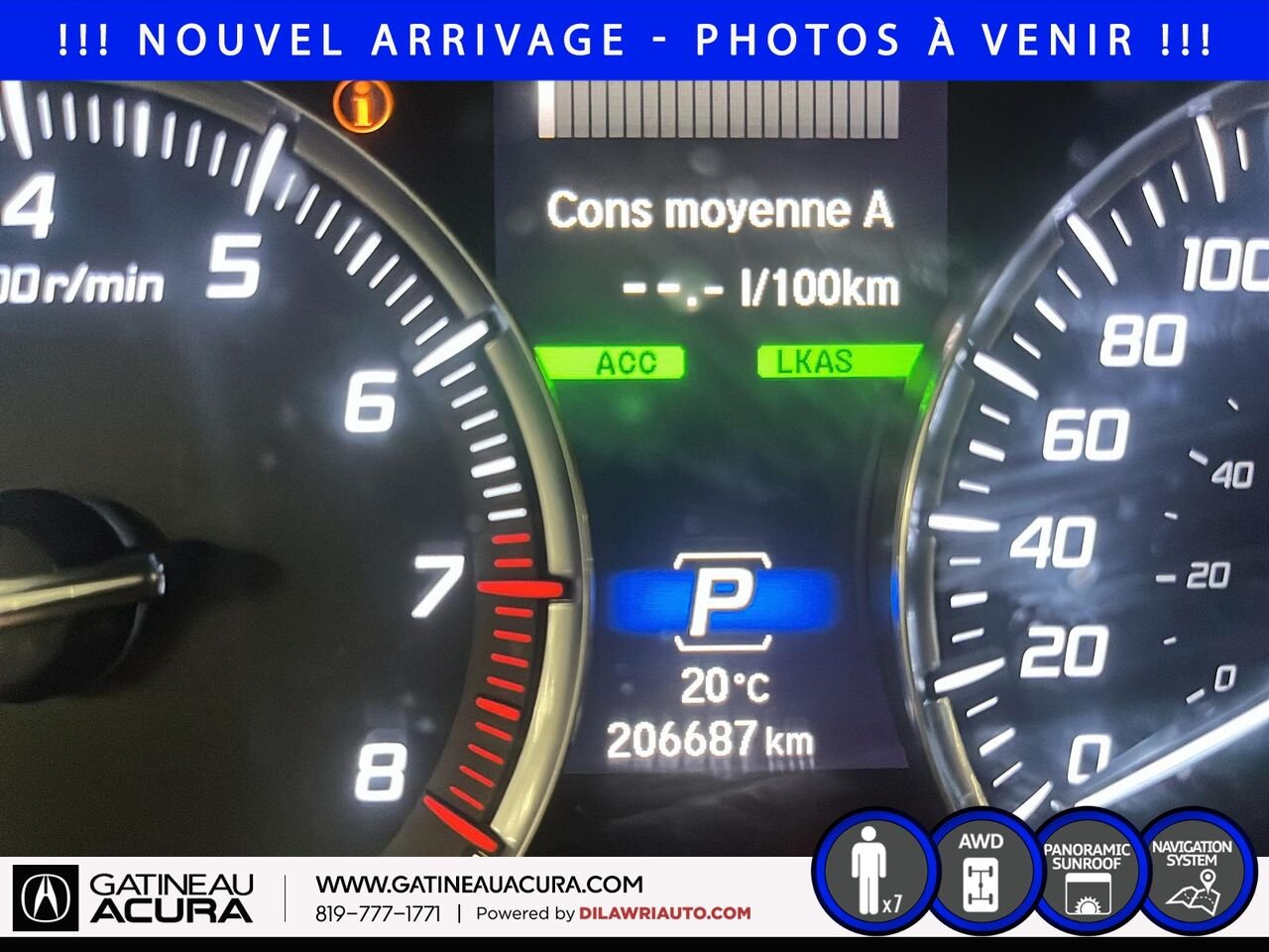 Acura MDX Élite SH-AWD 2017 Argent Gatineau - photo #13